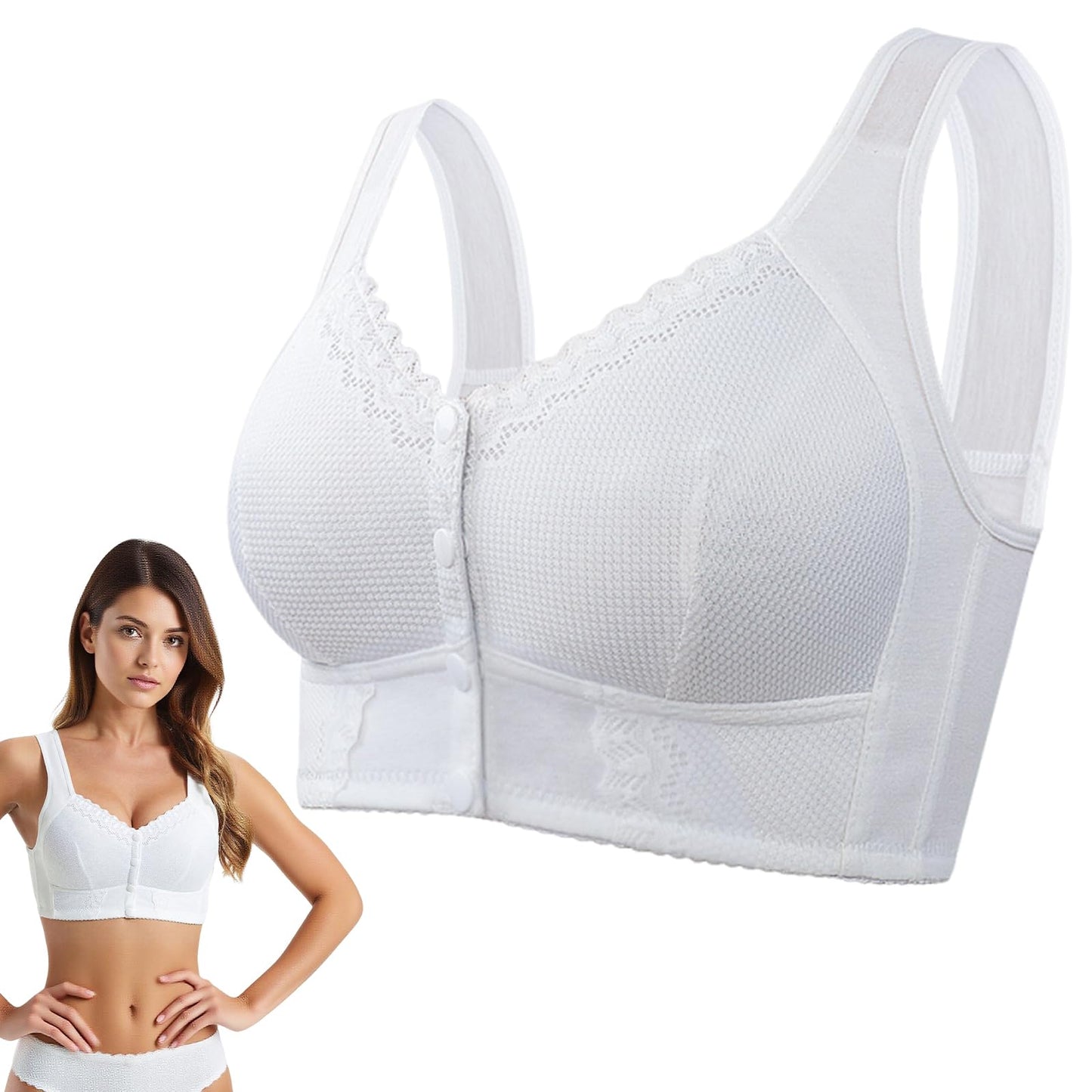 Plus Size Comfortable Front Breathable Bras