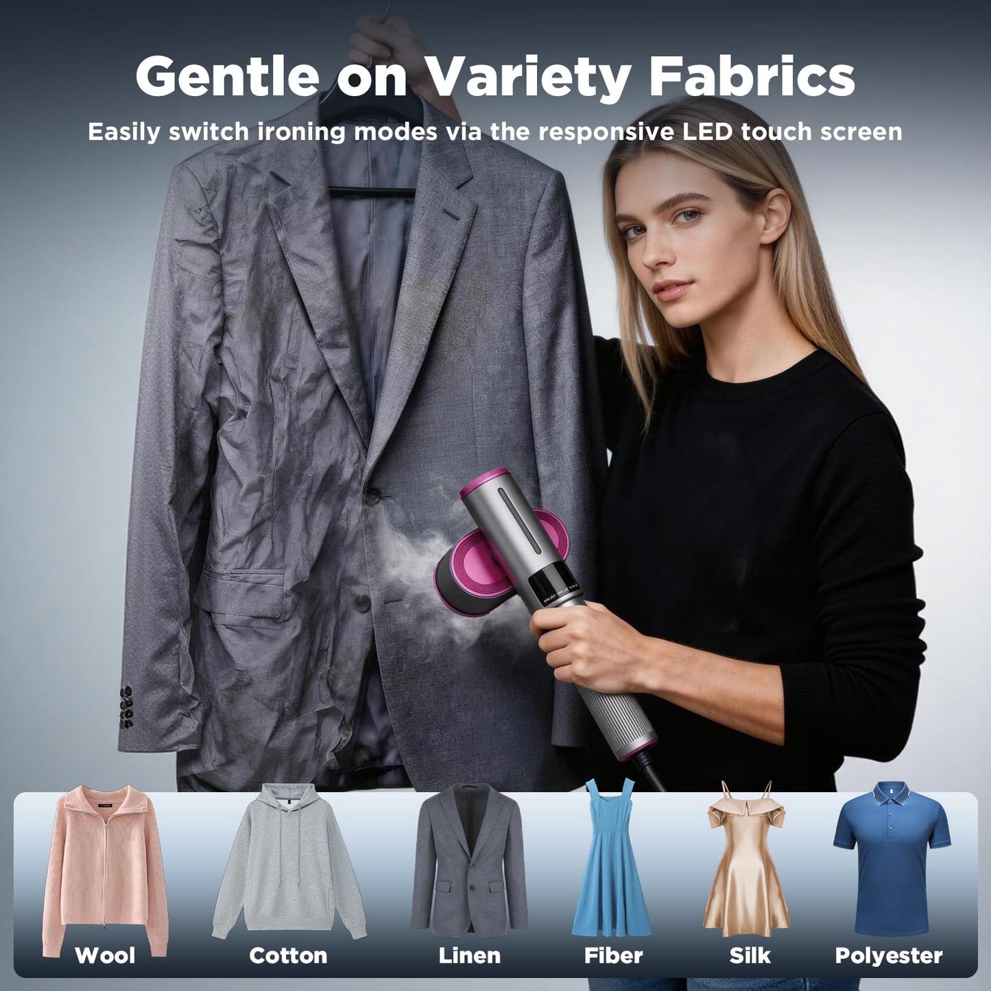 2-in-1 Steam Iron & Garment Steamer