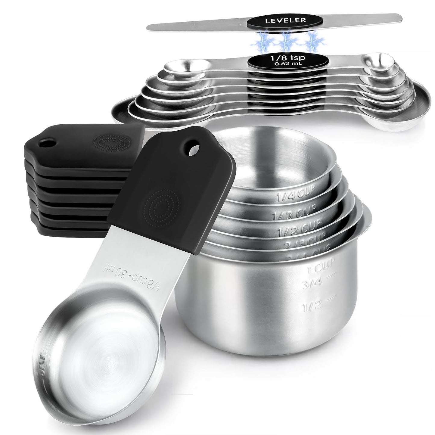 Magnetic Measuring Cups & Spoons Set