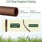 1/4" Drip Irrigation Tubing for Vegetation, Window Boxes and Garden