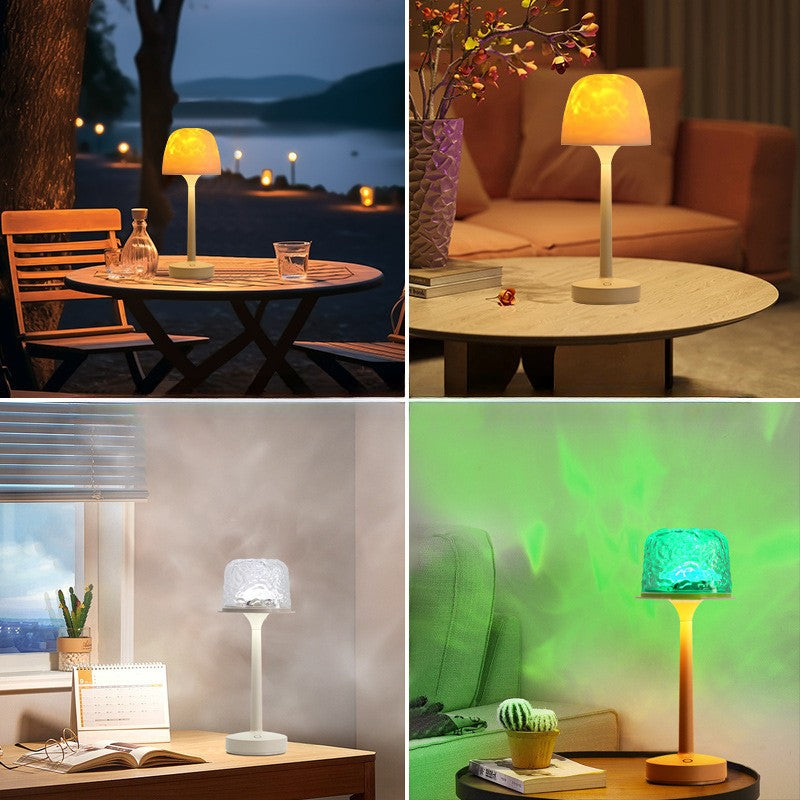 Waterproof Shower Water Ripple Atmosphere Table Lamp