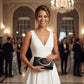 Metal Handle Metallic Clutch Purse
