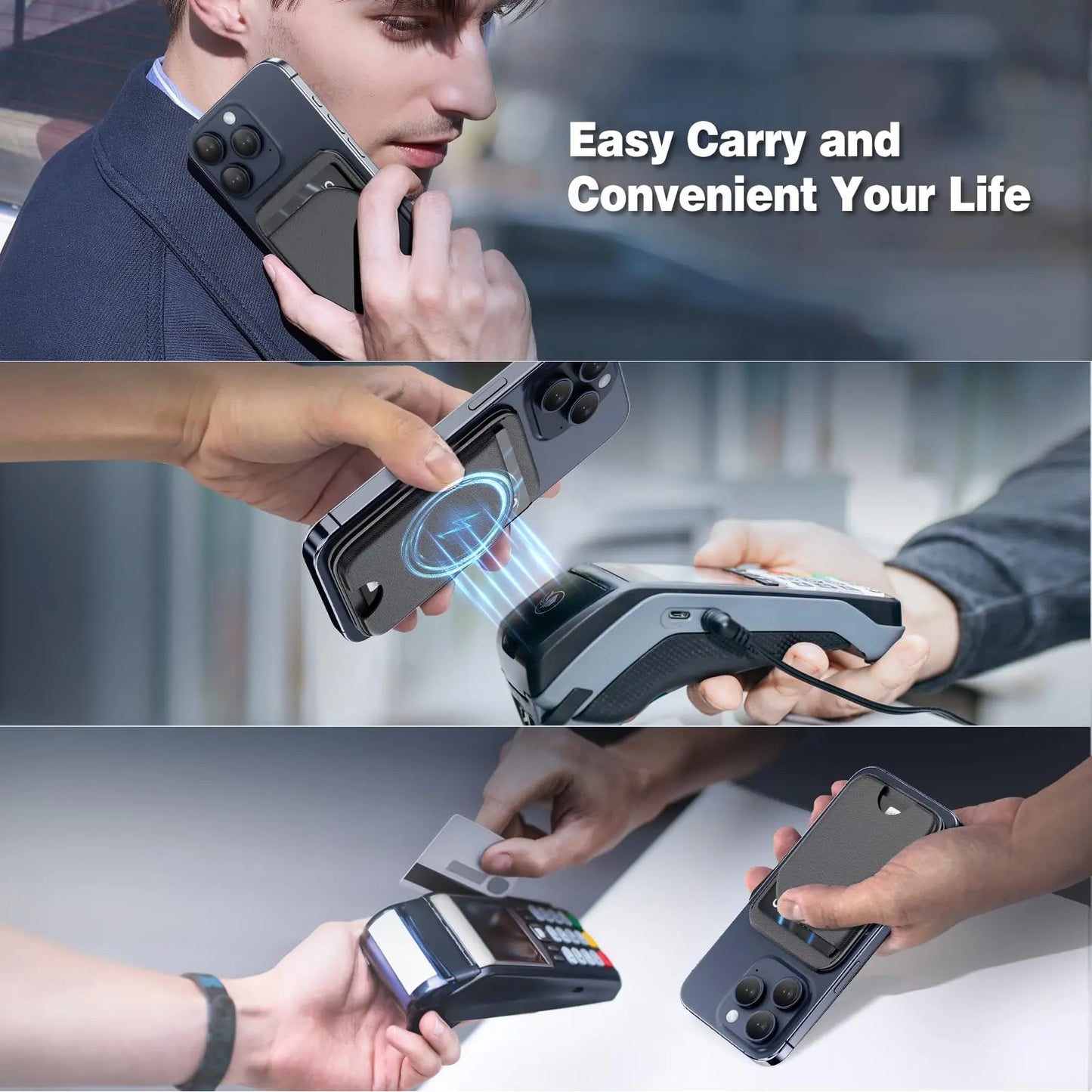 Lightweight Magnetic Wallet With Mag-Safe for Phone