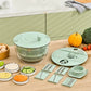 🔥9-in-1 Multifunctional Large Capacity Salad Spinner & Slicer