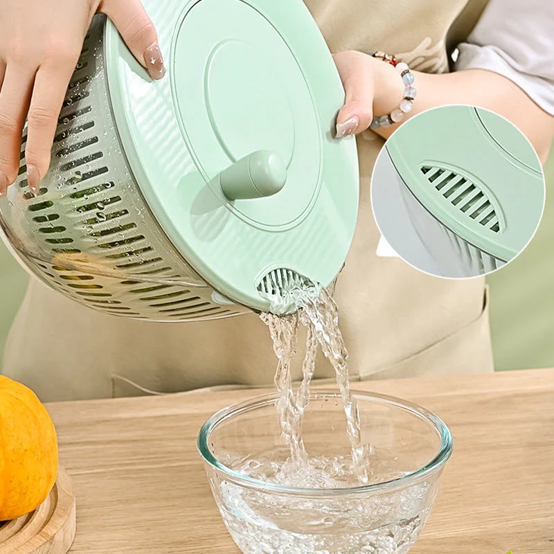 🔥9-in-1 Multifunctional Large Capacity Salad Spinner & Slicer