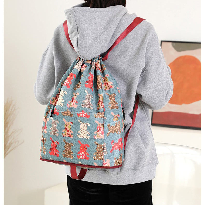 Lightweight Foldable Waterproof Drawstring Backpack