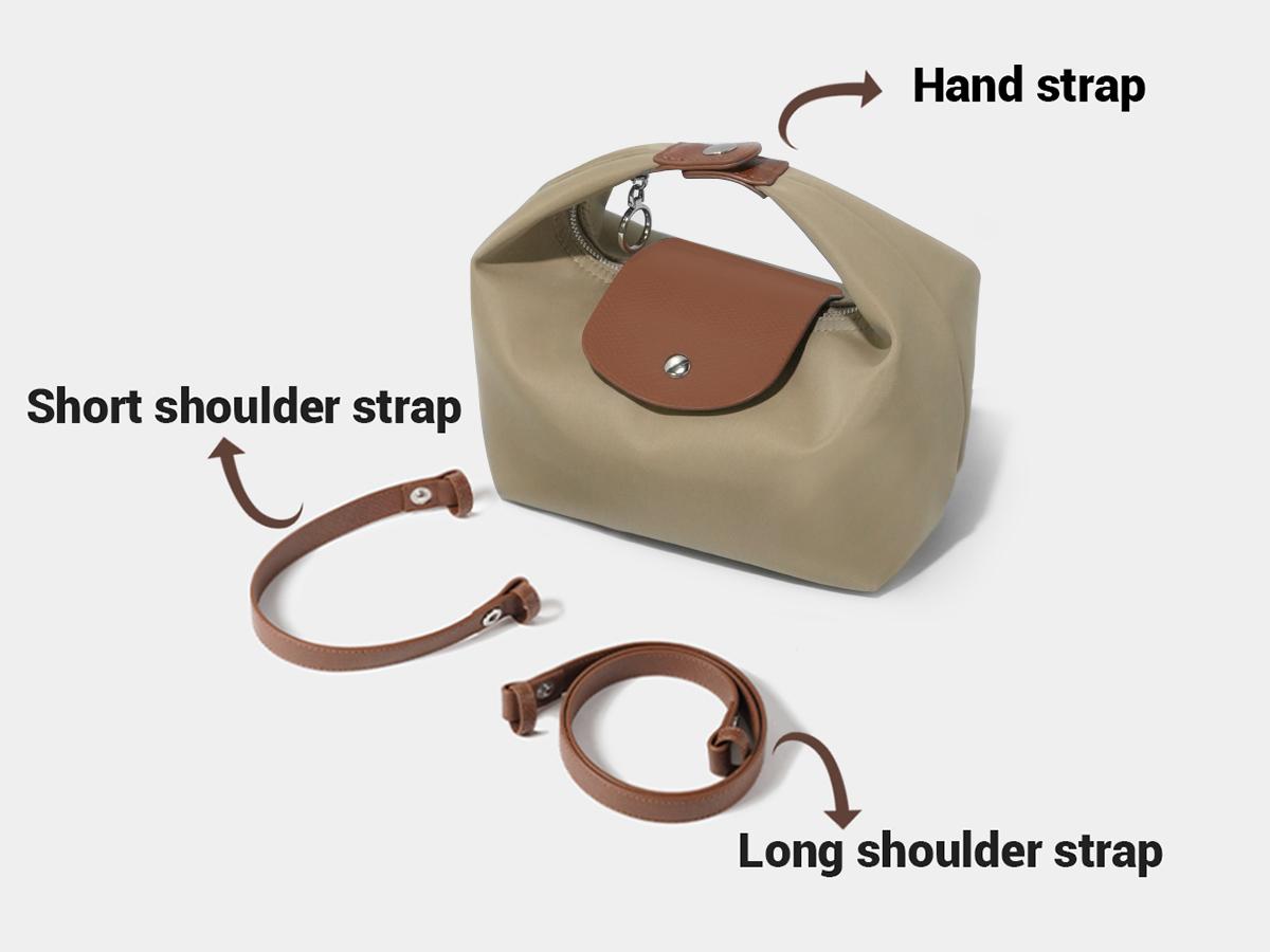 Three Looks Minimalist Crescent Convertible Bag