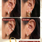 8 Pairs Gold Hoop Earrings Set for Women