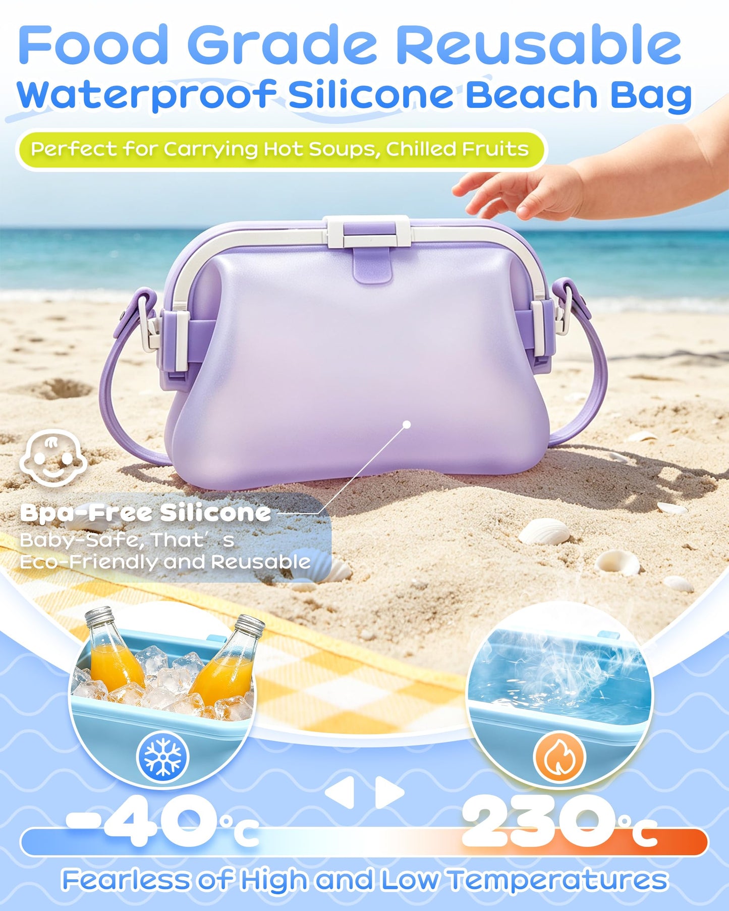 Waterproof Silicone Tote Bag
