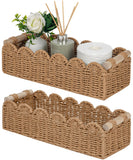 2 Pack Handmade Storage Basket with Handle
