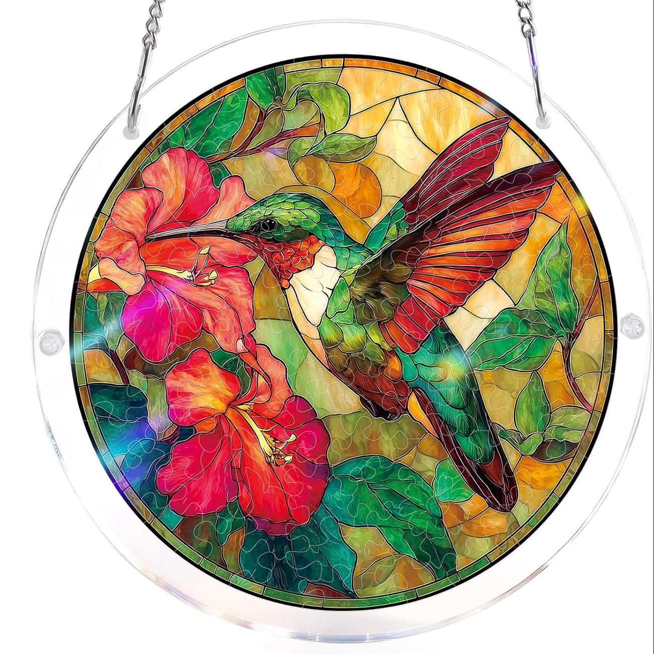 Buy 2 Get Free 1-Colorful Birds of Spring Sun Catchers Window