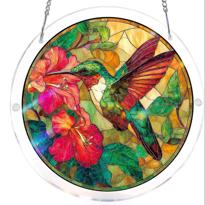 Buy 2 Get Free 1-Colorful Birds of Spring Sun Catchers Window