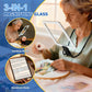 Large Hands-Free Magnifying Glass with 50 Ultra-Bright LED Light