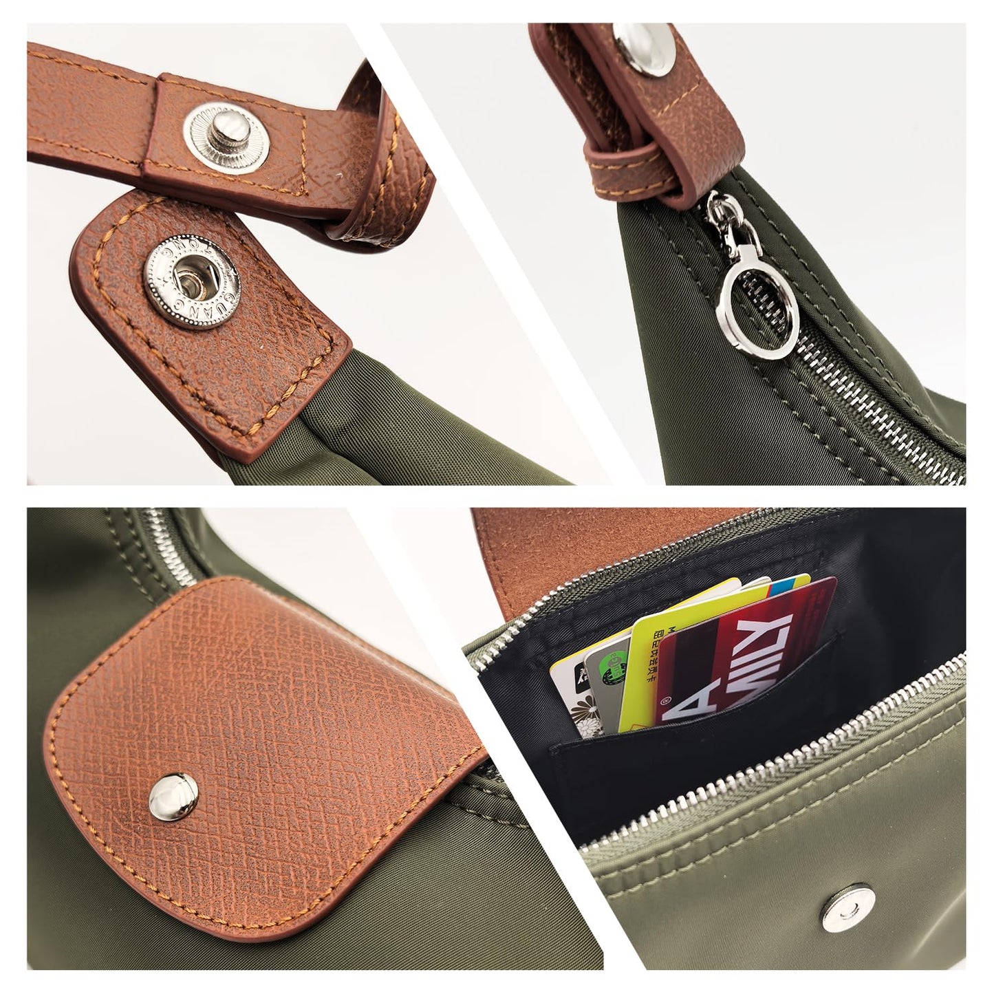 Three Looks Minimalist Crescent Convertible Bag