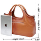 Large Capacity for Commuting Leather Shoulder Bags