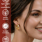 8 Pairs Gold Hoop Earrings Set for Women