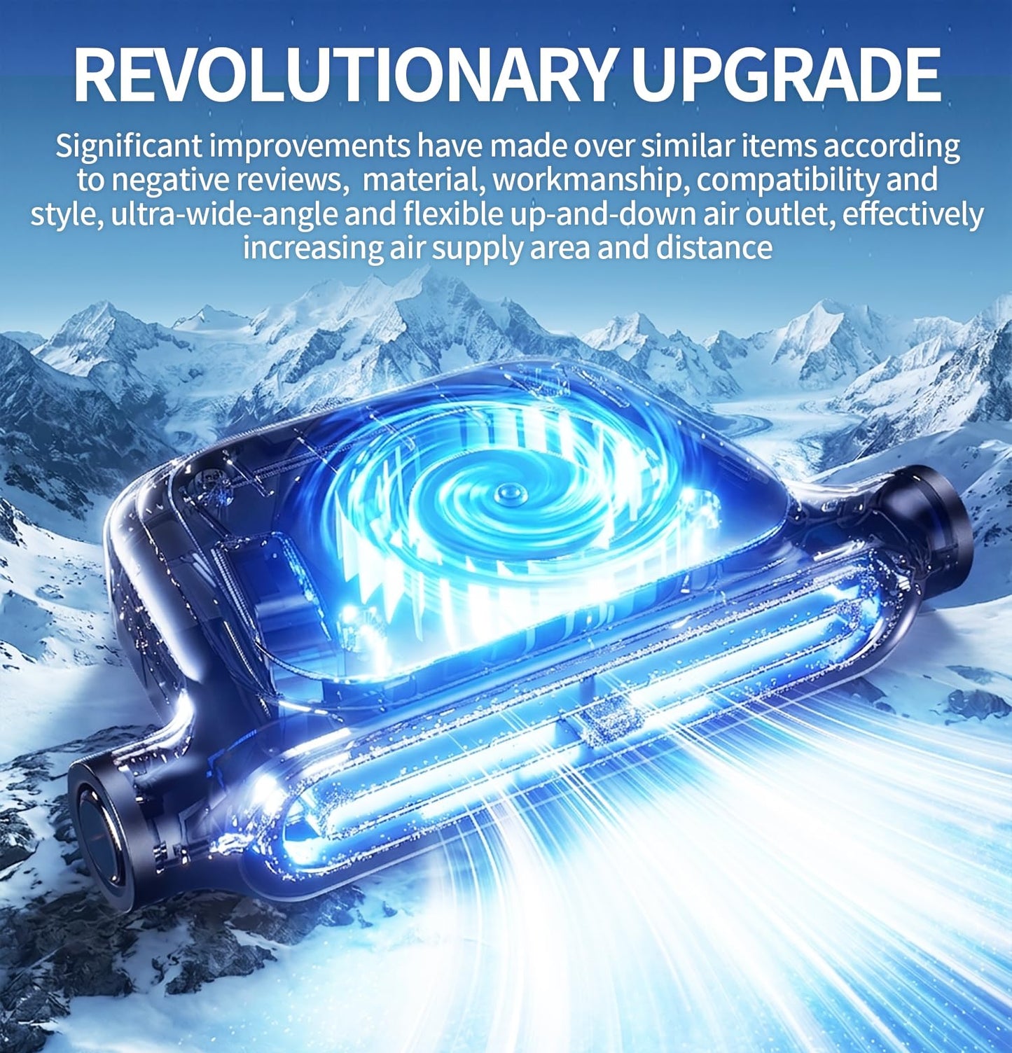 Portable Vehicle Invisible Car Seat Cooling Fan