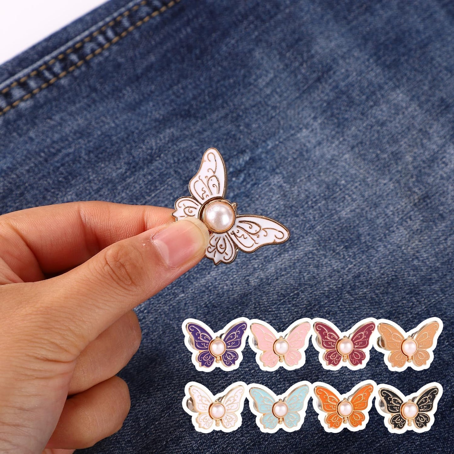 8pcs Butterfly Pants Waist Tightener