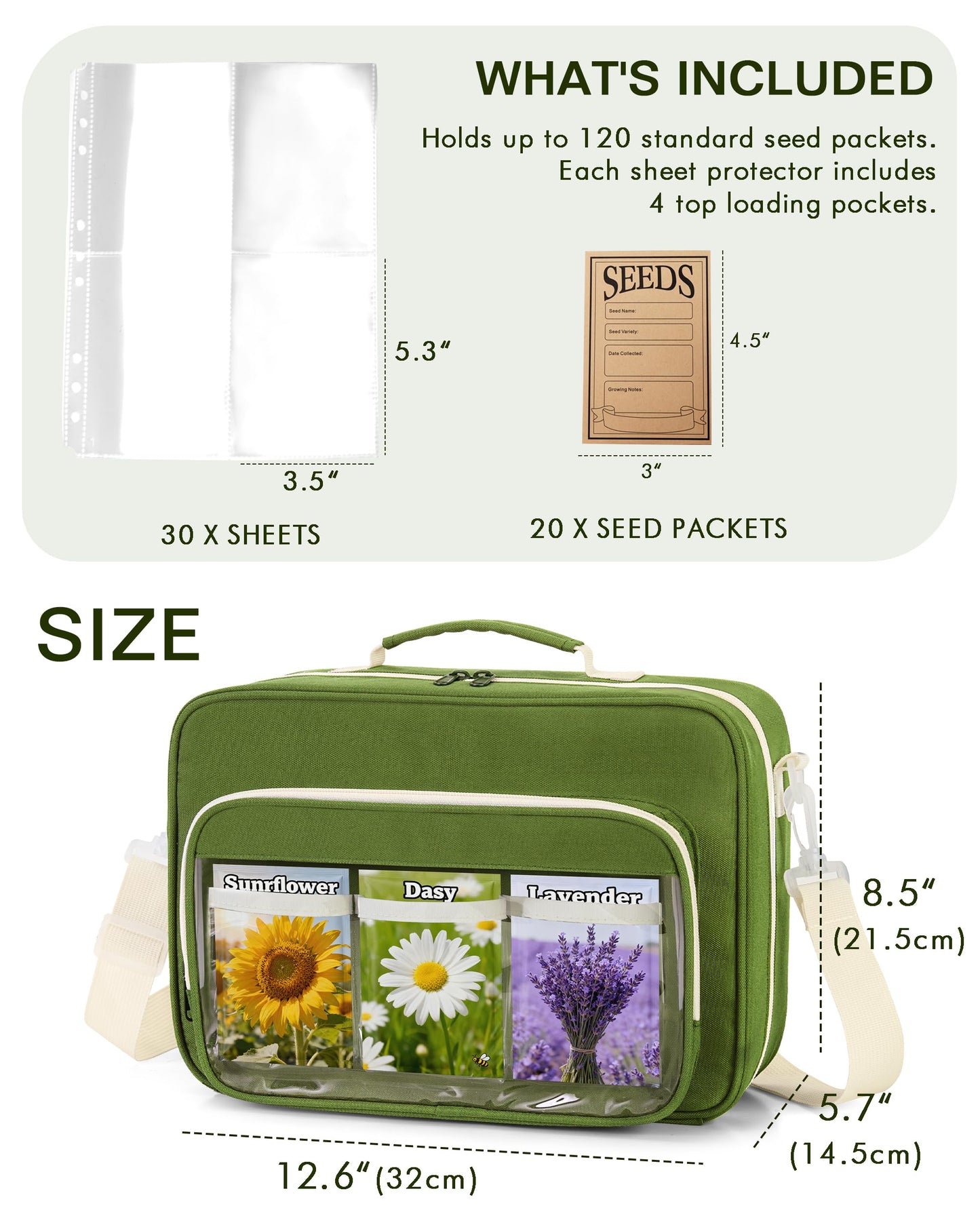 Seed Storage Organizer Binder