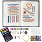 Portable Embroidery Stitch Book Kit for Adults & DIY Craft Enthusiasts