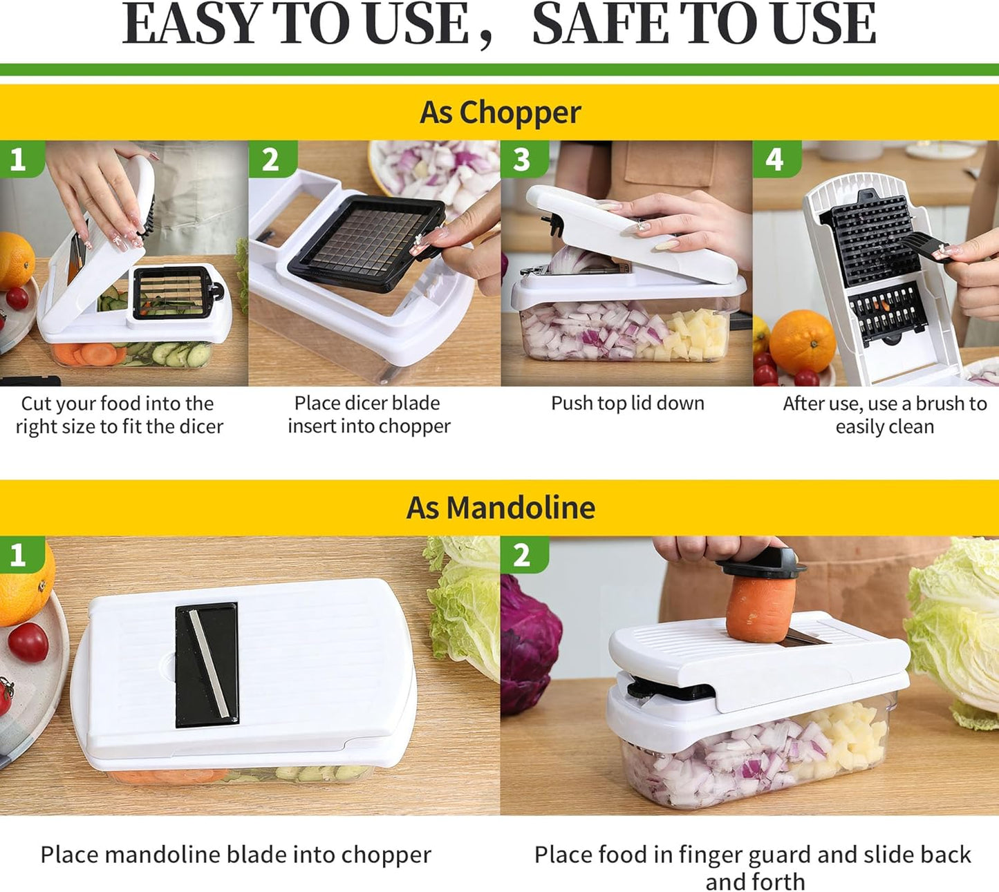 18-in-1 Vegetable Chopper Mandoline Slicer for Kitchen