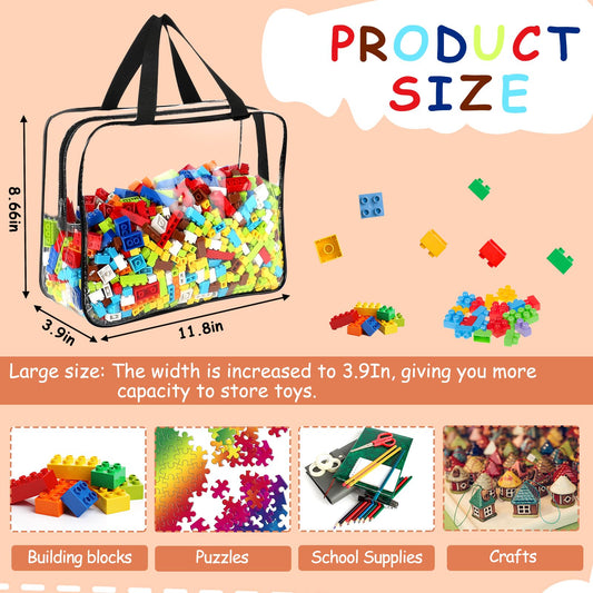 6 Packs Large Toy Storage Bags