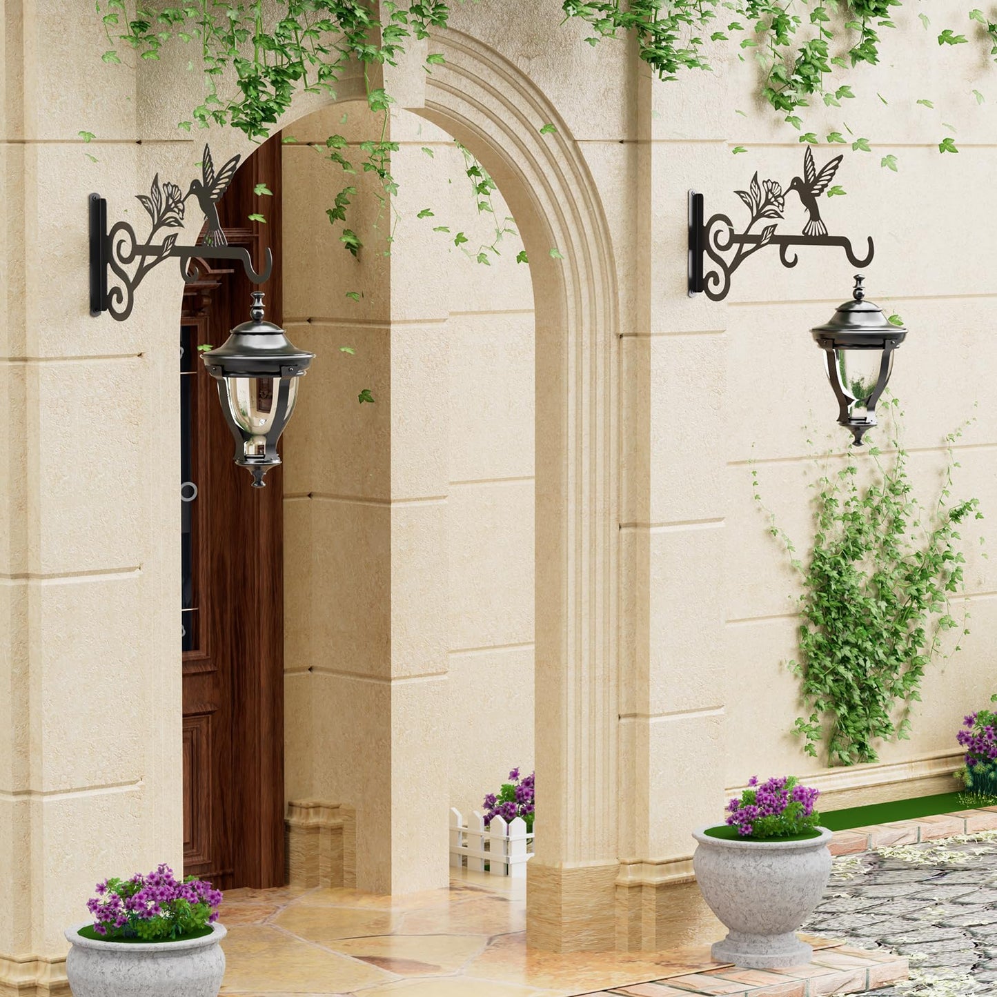 Metal Aesthetic Plant Bracket Hangers Outdoor