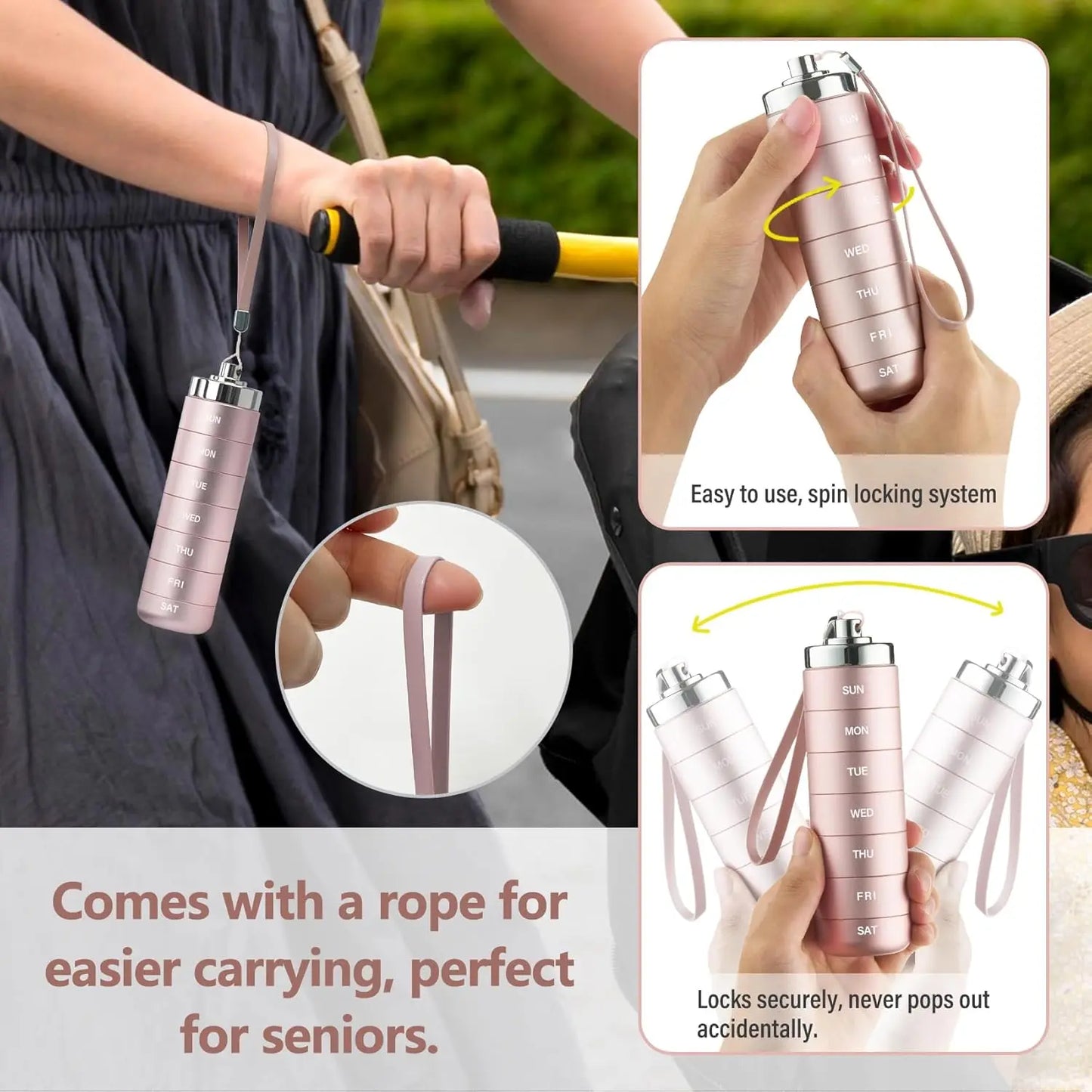 Metal Travel Large Weekly Pill Organizer