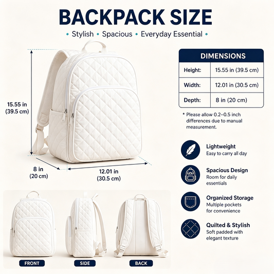 Celestial Sun & Mountain Quilted Backpack