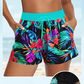 3 Piece Tankini with Shorts - Sporty Swimsuit