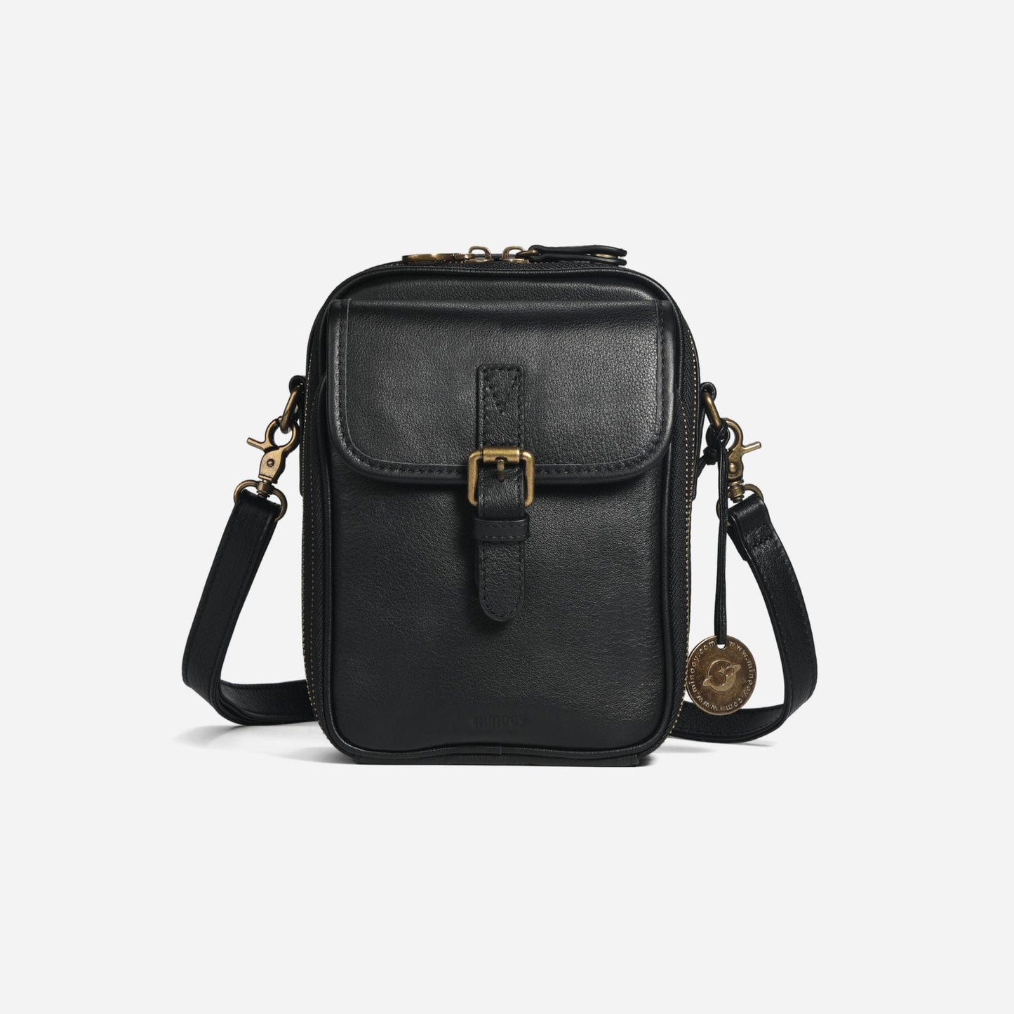 Vintage Double Layer Large Capacity Messenger Bag