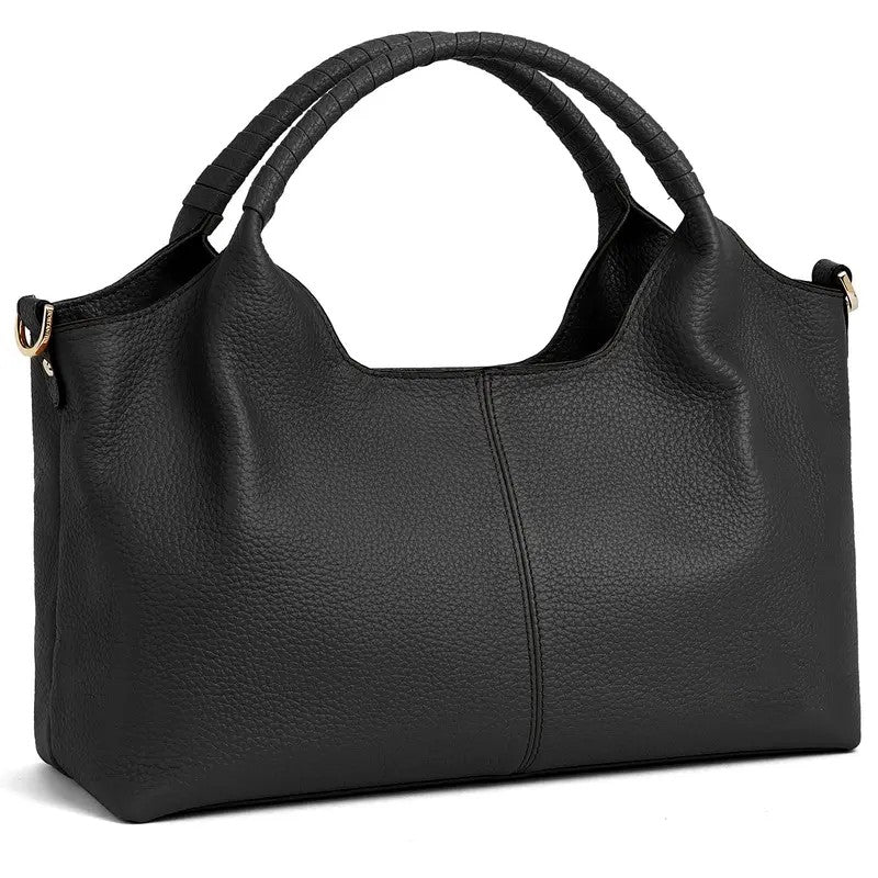 Large Capacity for Commuting Leather Shoulder Bags