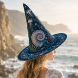 Deep Sea Mermaid Coastal Gothic Handcrafted Quilted Witch Hat