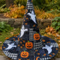 Spooky Ghost Halloween Handcrafted Quilted Witch Hat