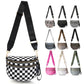 Plus Size Checkered Nylon Crossbody Bum Bag