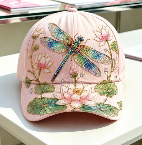 Adjustable Garden Morning Hummingbird Flowers Baseball Cap