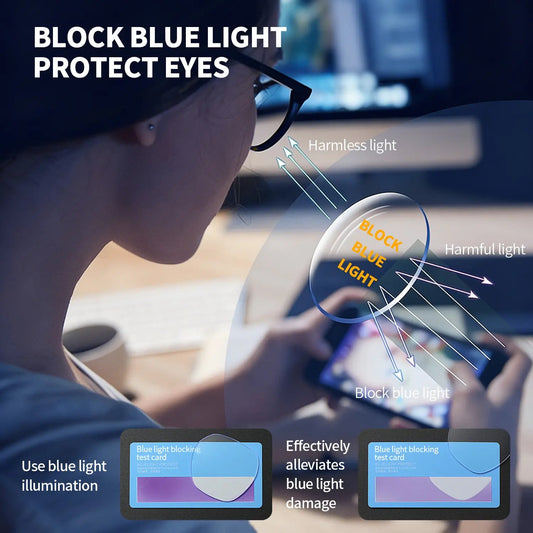 Anti Blue Light UV Photochromic Reading Glasses (Gift-Free Eyeglass Case)