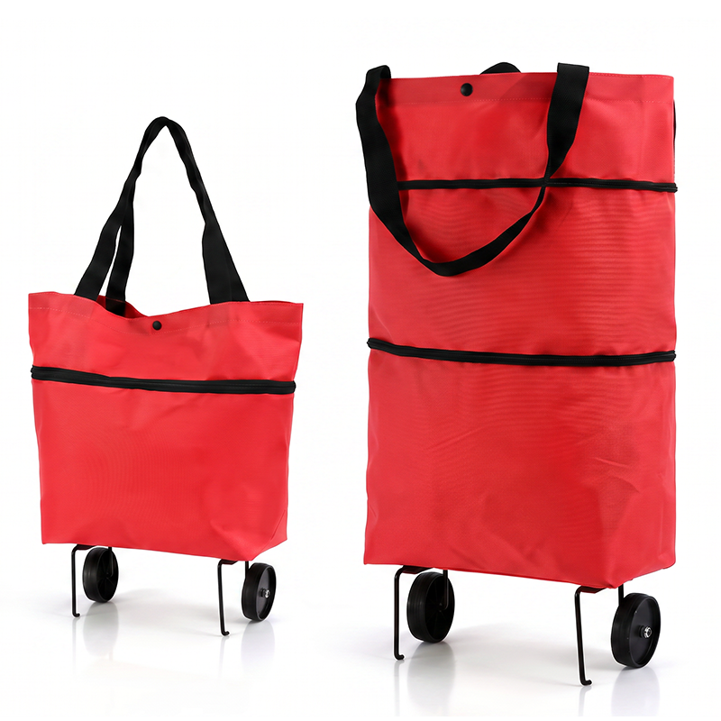 2-in-1 Foldable Shopping Trolley – Sturdy Bag