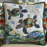 Aqua Tranquility Quilted Pillowcase