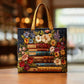 Blooming Pages Handmade Tote Bag
