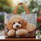 Darling Poodle Handmade Tote Bag