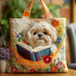 Book Shih Tzu Handmade Tote Bag
