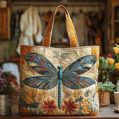 Amber Garden Bloom Handmade Tote Bag