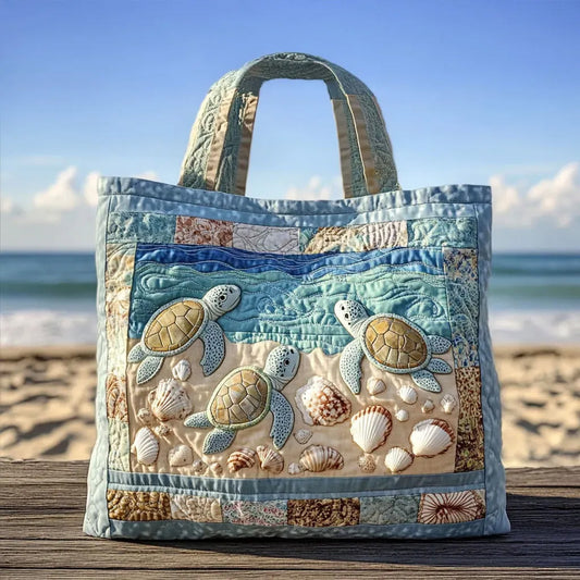 Turtle Handmade Tote Bag