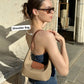 Three Looks Minimalist Crescent Convertible Bag