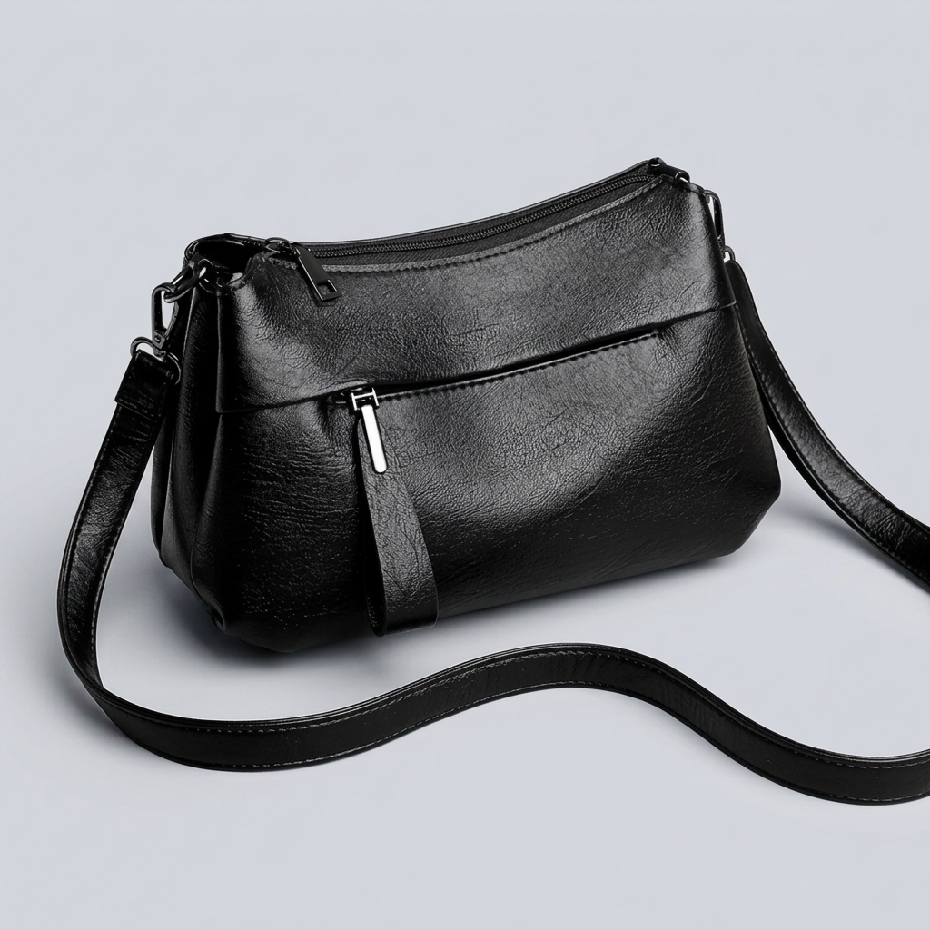 PU Leather Multi-Pocket Crossbody Bag