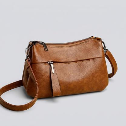 PU Leather Multi-Pocket Crossbody Bag
