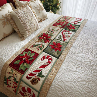 Christmas Quilted Bed Runner