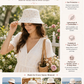 Coastal Botanical Quilted Bucket Hat