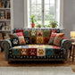 Colorful Paw Quilted Sofa Cover